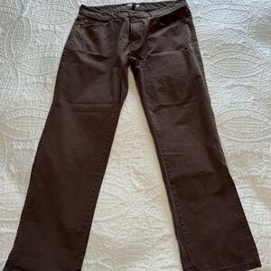 Peter Millar Pants Mens 38 Brown Crown Golf  Stretch 5 Pocket Straight Leg